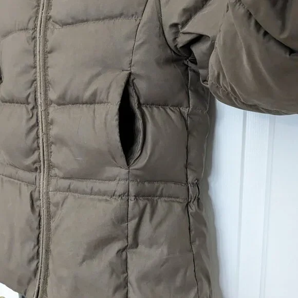 POLO RALPH LAUREN Puffer Quilted Coat Jacket Kids Youth XL Size 16 Brown